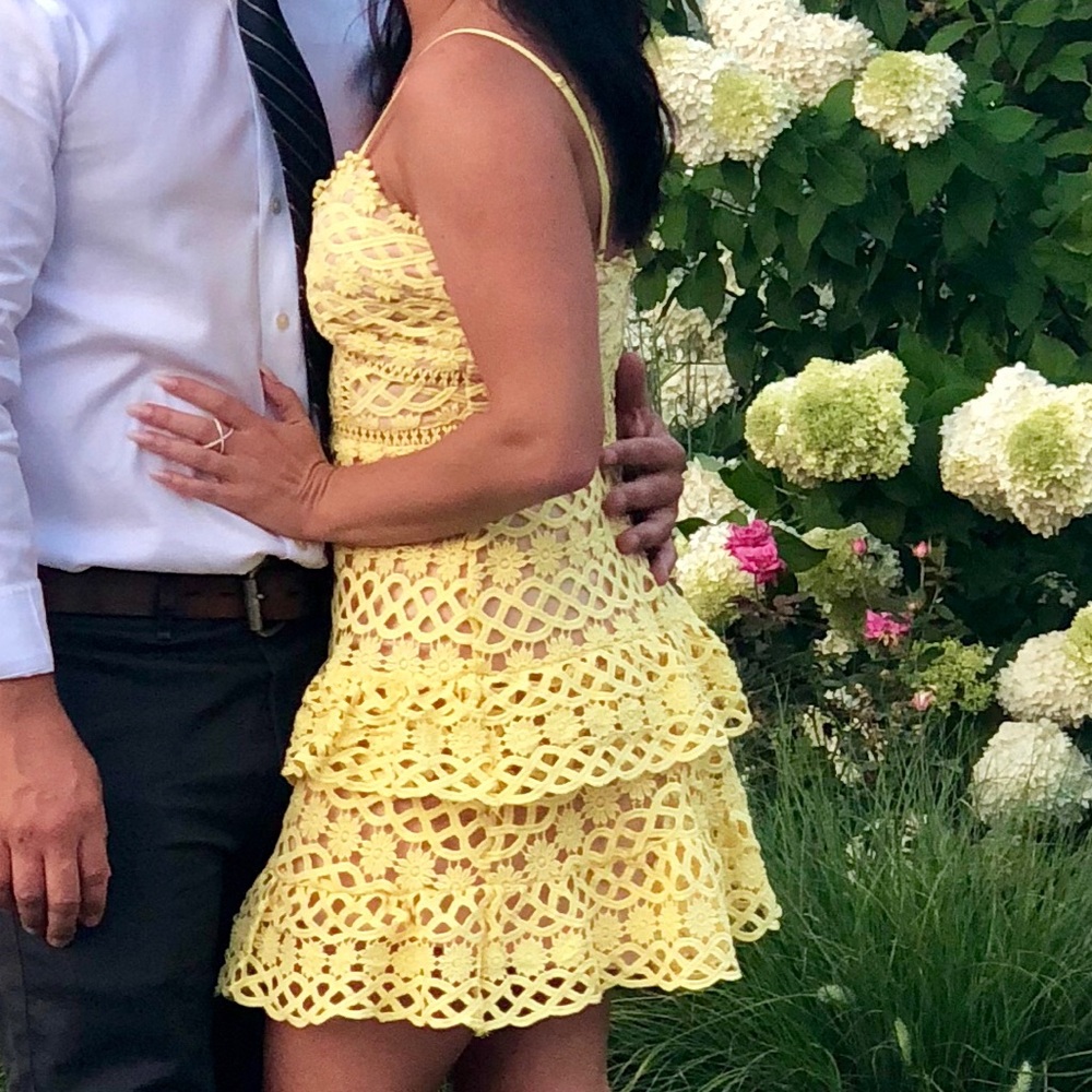 Yellow dress wedding or party